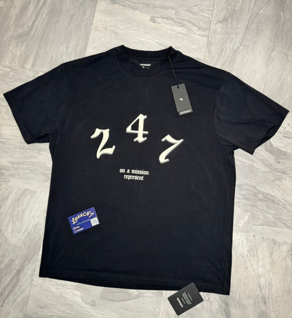 Represent 247 Logo Tee Black